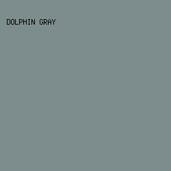 7D8D8D - Dolphin Gray color image preview