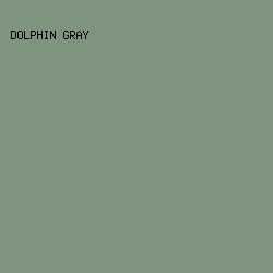 7E947E - Dolphin Gray color image preview
