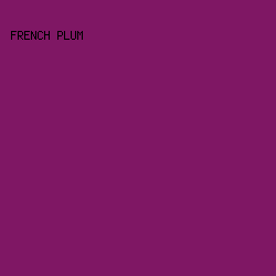 7F1764 - French Plum color image preview
