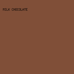 804F38 - Milk Chocolate color image preview