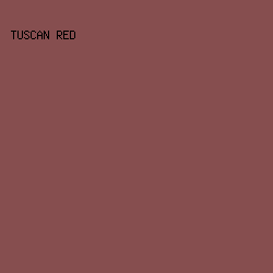 864E4F - Tuscan Red color image preview