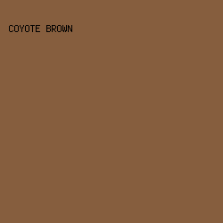 865E3E - Coyote Brown color image preview