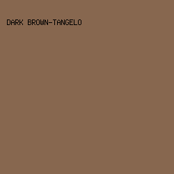 87674F - Dark Brown-Tangelo color image preview