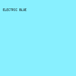 88F0FF - Electric Blue color image preview