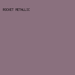8A707E - Rocket Metallic color image preview