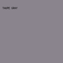 8A848D - Taupe Gray color image preview