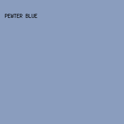 8A9DBE - Pewter Blue color image preview