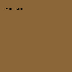 8B6638 - Coyote Brown color image preview