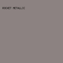 8B8281 - Rocket Metallic color image preview