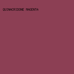 8C3F54 - Quinacridone Magenta color image preview