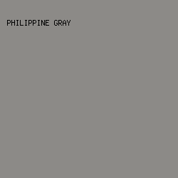 8C8A87 - Philippine Gray color image preview
