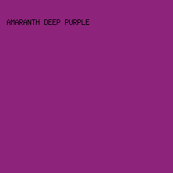 8D237B - Amaranth Deep Purple color image preview