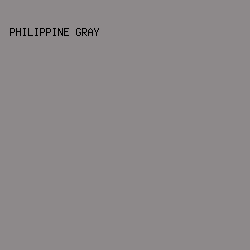 8D898A - Philippine Gray color image preview