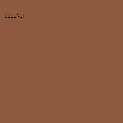 8E5A3E - Coconut color image preview