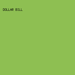 8EBF52 - Dollar Bill color image preview