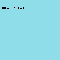 8FDDE9 - Medium Sky Blue color image preview