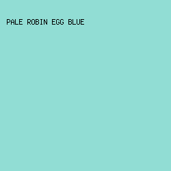 91DDD4 - Pale Robin Egg Blue color image preview