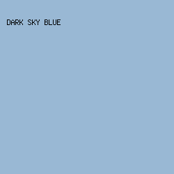 99B8D4 - Dark Sky Blue color image preview