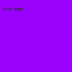 9A00FF - Vivid Violet color image preview