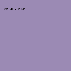 9B8AB4 - Lavender Purple color image preview