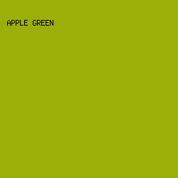 9BAF08 - Apple Green color image preview