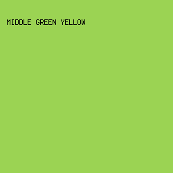 9BD353 - Middle Green Yellow color image preview