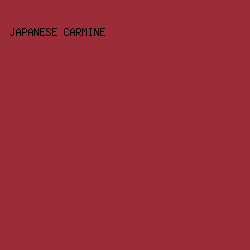 9C2D38 - Japanese Carmine color image preview