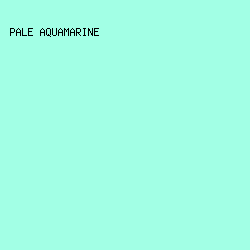 A2FFE5 - Pale Aquamarine color image preview