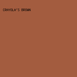 A35C3F - Crayola's Brown color image preview