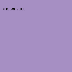 A68FC3 - African Violet color image preview