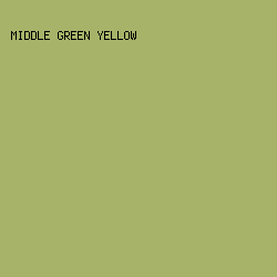 A6B369 - Middle Green Yellow color image preview