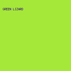 A6E83A - Green Lizard color image preview