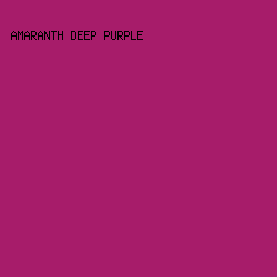 A71C6A - Amaranth Deep Purple color image preview