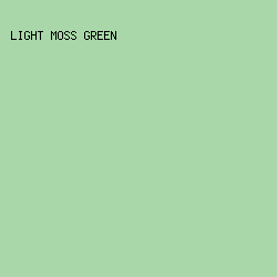 A9D7A9 - Light Moss Green color image preview