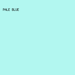 B2F7F0 - Pale Blue color image preview