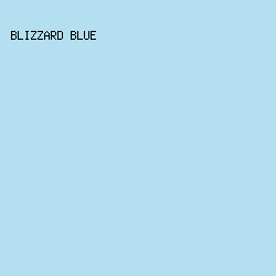 B4DFF0 - Blizzard Blue color image preview