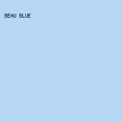 B6D7F4 - Beau Blue color image preview