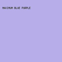B7ADE9 - Maximum Blue Purple color image preview