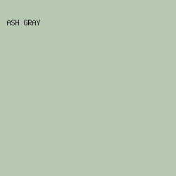 B7C8B1 - Ash Gray color image preview