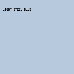 B7C9DC - Light Steel Blue color image preview