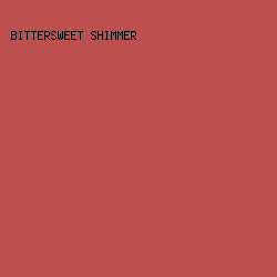 BD4F4F - Bittersweet Shimmer color image preview