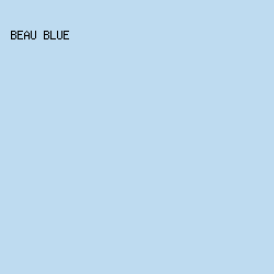 BEDBF0 - Beau Blue color image preview