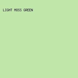 C0E6AA - Light Moss Green color image preview