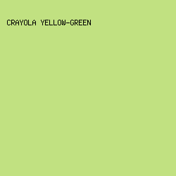 C1E181 - Crayola Yellow-Green color image preview