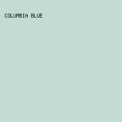 C3DBD5 - Columbia Blue color image preview