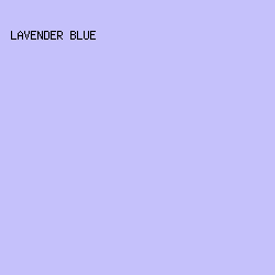 C5C1FB - Lavender Blue color image preview