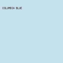 C5E0EA - Columbia Blue color image preview