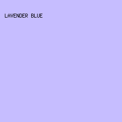 C6BDFF - Lavender Blue color image preview