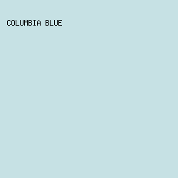 C6E1E4 - Columbia Blue color image preview