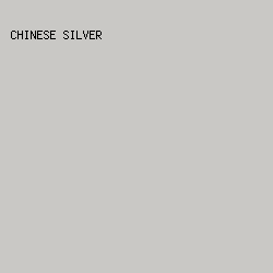 C9C8C5 - Chinese Silver color image preview